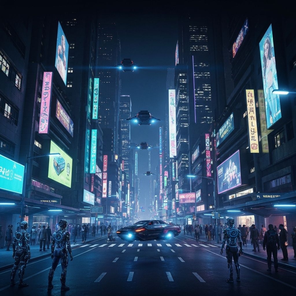Futuristic digital technology visualization